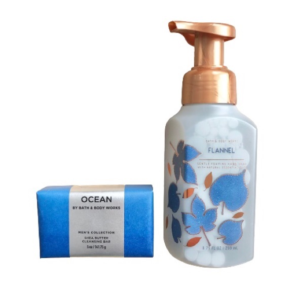 ⭐️Bath & Body Works⭐️Flannel Gentle Foaming Hand Soap Ocean Shea Butter Bar Soap - Picture 1 of 10